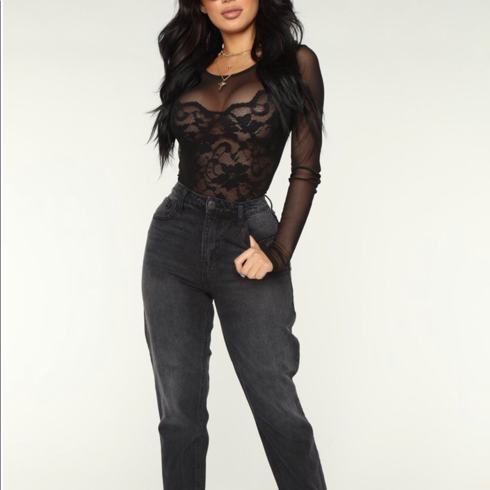 Mesh and Lace Top